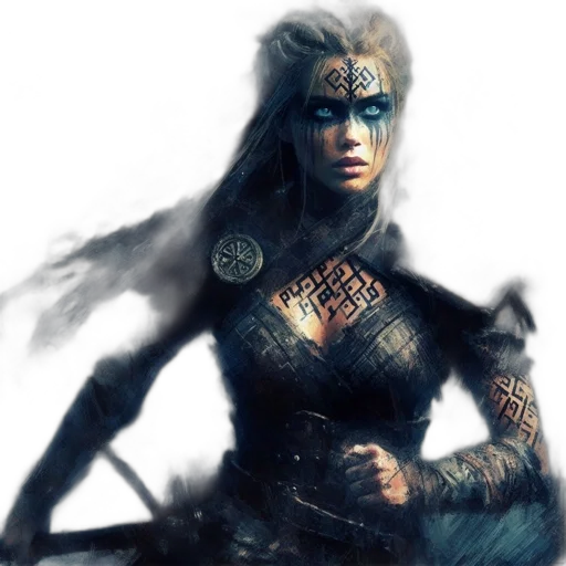 fantasy art, concept art, comic book art, photorealistic transparent PNG cut-out