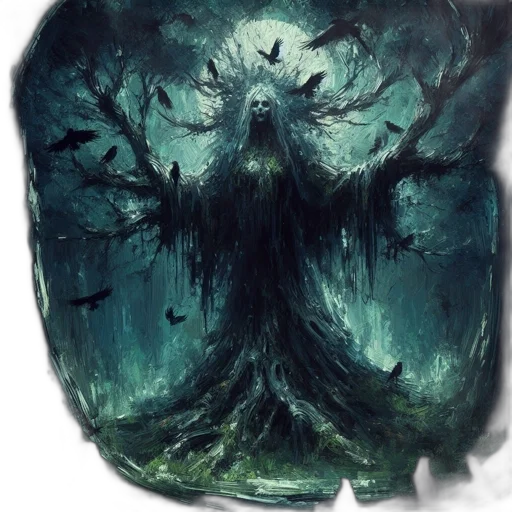 creature, tree, mask, crown transparent PNG cut-out