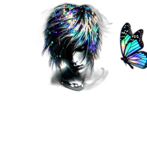 creature, mask, hair, jewelry transparent PNG cut-out