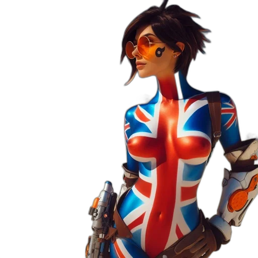 concept art, 3d render, comic book art, cartoon transparent PNG cut-out