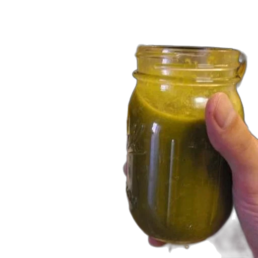 bottle, food, green, hand transparent PNG cut-out
