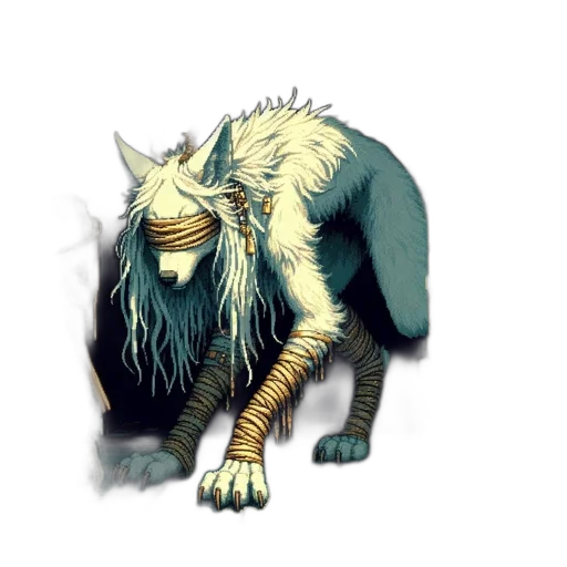 creature, animal, dragon, staff transparent PNG cut-out