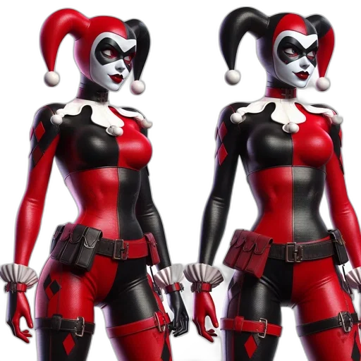 concept art, 3d render, comic book art, two transparent PNG cut-out