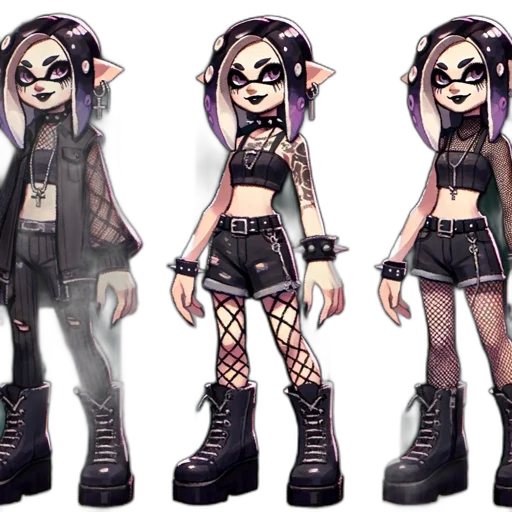 concept art, cyberpunk, cartoon, pixel art transparent PNG cut-out