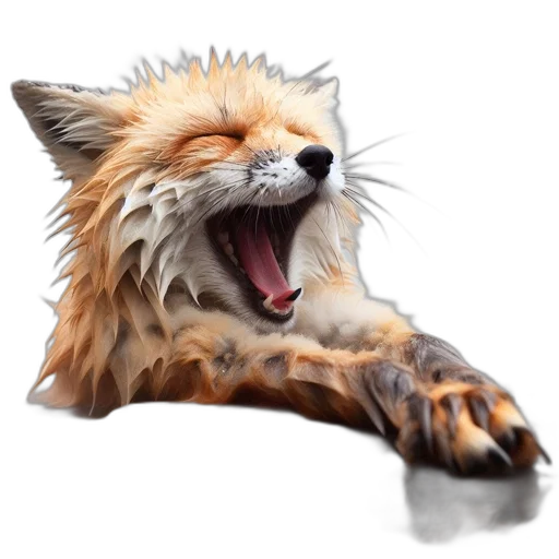 animal, staff, creature, photorealistic transparent PNG cut-out