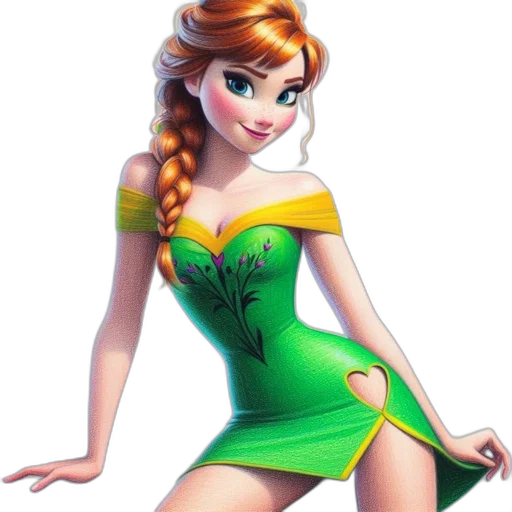 dress, cartoon, fantasy art, concept art transparent PNG cut-out