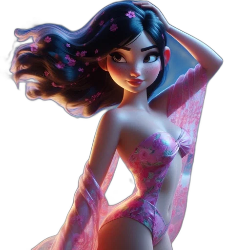 dress, concept art, fantasy art, 3d render transparent PNG cut-out