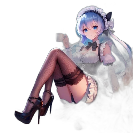 robot, dress, staff, weapon transparent PNG cut-out
