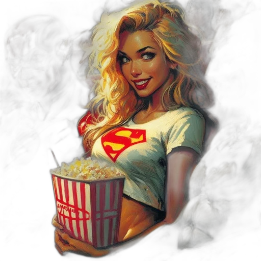 comic book art, concept art, cartoon, fantasy art transparent PNG cut-out