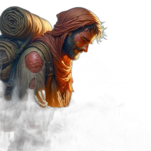 hair, fantasy art, concept art, comic book art transparent PNG cut-out