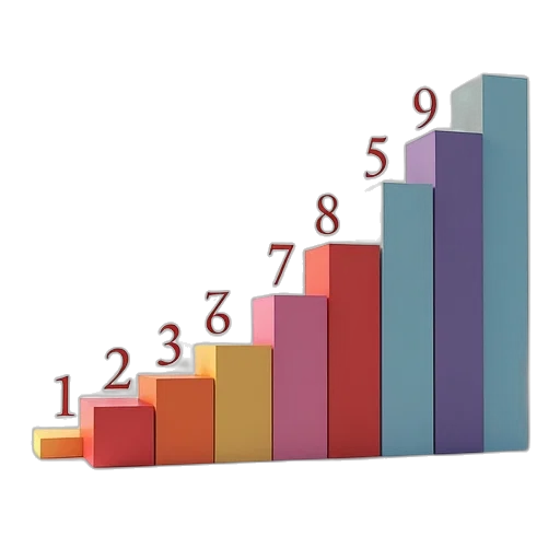 bar, chart, various, numbers transparent PNG cut-out