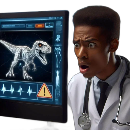 young, doctor, looks, shocked transparent PNG cut-out