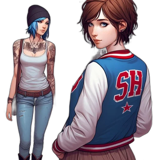 jacket, concept art, comic book art, fantasy art transparent PNG cut-out
