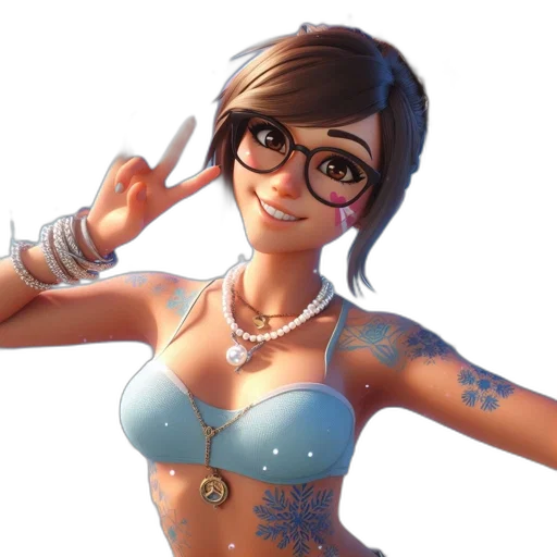 jewelry, dress, staff, face transparent PNG cut-out