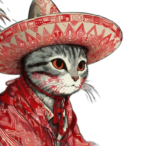 hat, animal, photorealistic, concept art transparent PNG cut-out
