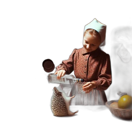 robot, food, staff, bottle transparent PNG cut-out