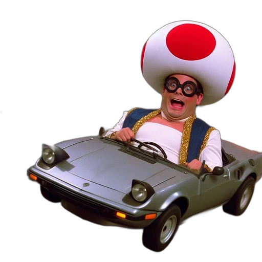 car, hat, robot, concept art transparent PNG cut-out
