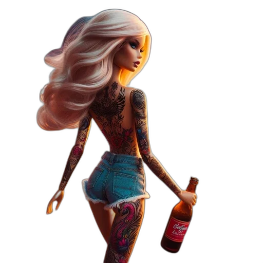 dress, bottle, concept art, fantasy art transparent PNG cut-out