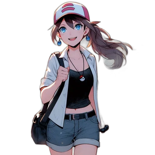 hat, staff, dress, creature transparent PNG cut-out