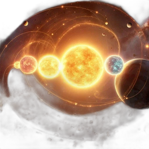 concept art, fantasy art, 3d render, outer space transparent PNG cut-out