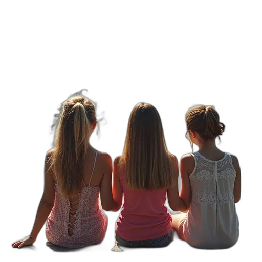 hair, crown, dress, 3d render transparent PNG cut-out