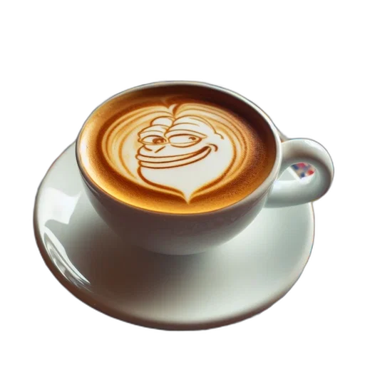 food, photorealistic, 3d render, espresso transparent PNG cut-out