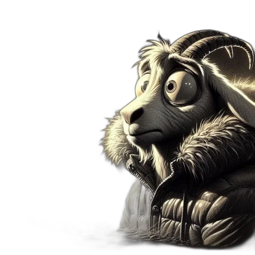 animal, concept art, 3d render, fantasy art transparent PNG cut-out