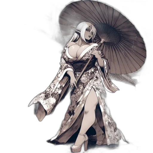 dress, mask, umbrella, robot transparent PNG cut-out