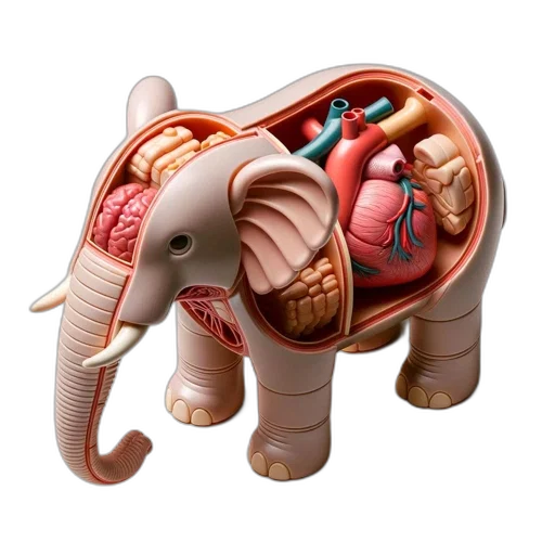 animal, 3d render, photorealistic, concept art transparent PNG cut-out