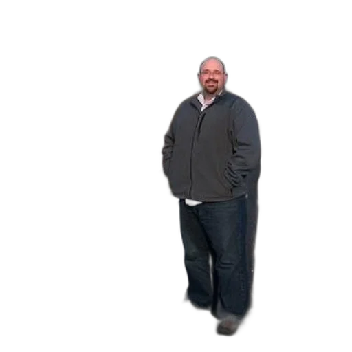 jacket, staff, creature, robot transparent PNG cut-out