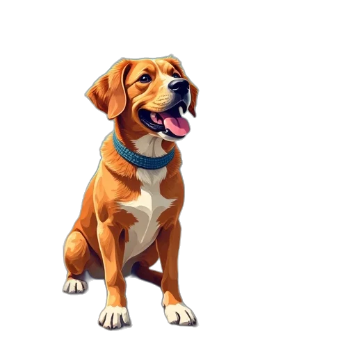animal, staff, pixel art, photorealistic transparent PNG cut-out