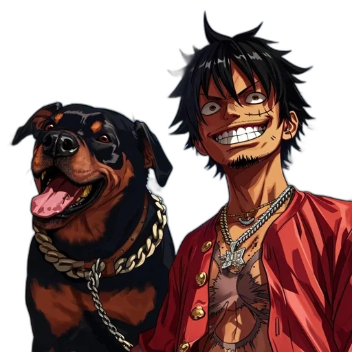 animal, anime, cartoon, concept art transparent PNG cut-out