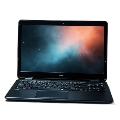 3d render, dell, compax, notebook transparent PNG cut-out