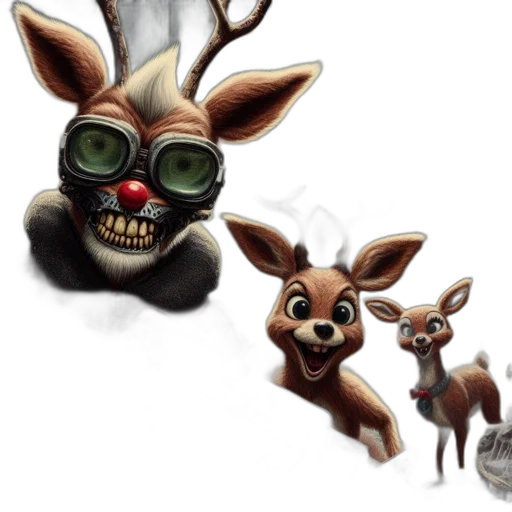 mask, creature, animal, concept art transparent PNG cut-out