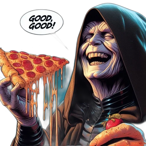 food, comic book art, concept art, character transparent PNG cut-out