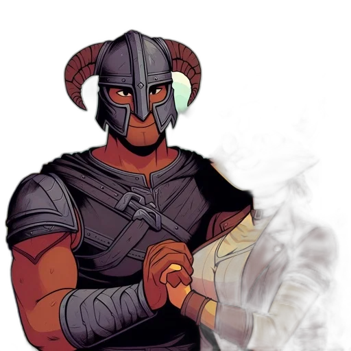 mask, staff, sword, dragon transparent PNG cut-out