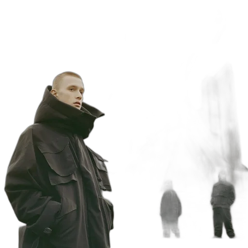 jacket, mask, staff, face transparent PNG cut-out