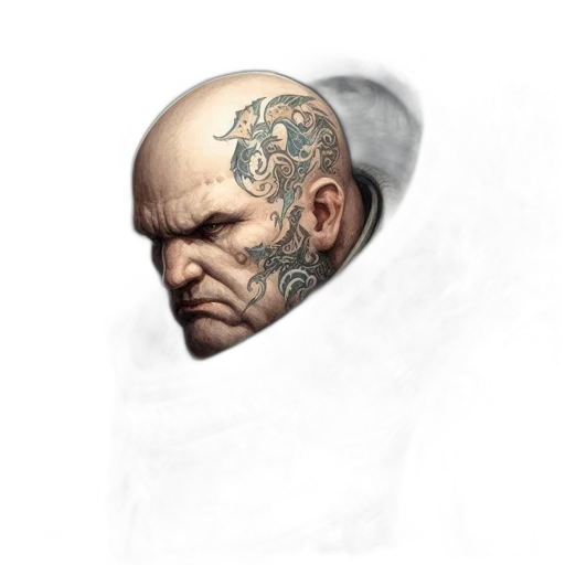 face, mask, hat, staff transparent PNG cut-out