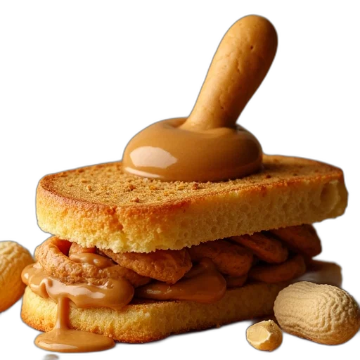 food, photorealistic, peanut, butter transparent PNG cut-out