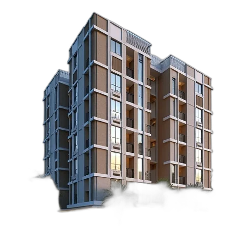 building, furniture, 3d render, photorealistic transparent PNG cut-out