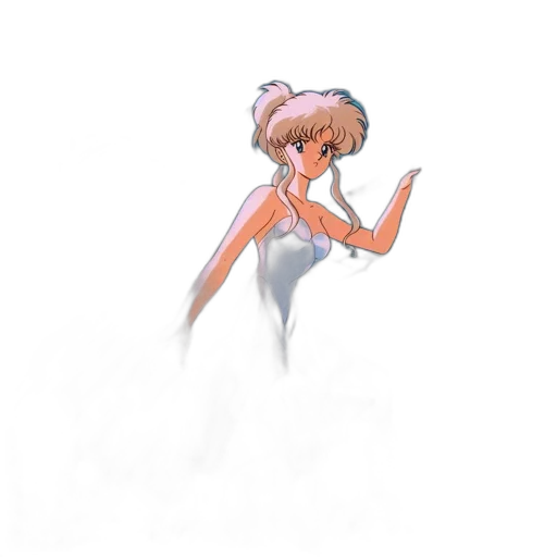 dress, staff, creature, weapon transparent PNG cut-out