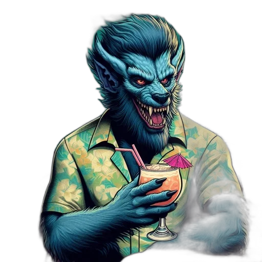 creature, concept art, fantasy art, comic book art transparent PNG cut-out