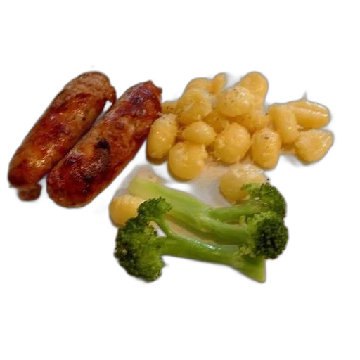 food, crown, 3d render, photorealistic transparent PNG cut-out