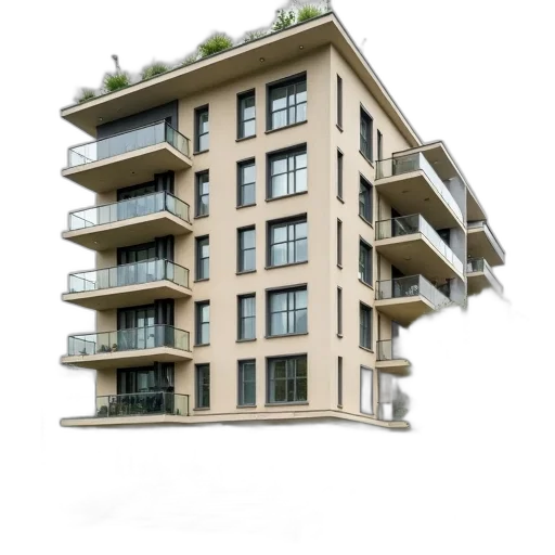 building, furniture, 3d render, photorealistic transparent PNG cut-out