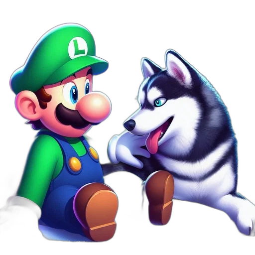 animal, pixel art, concept art, 3d render transparent PNG cut-out