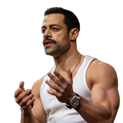 photorealistic, concept art, intense, man transparent PNG cut-out