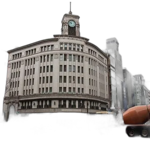 building, car, robot, photorealistic transparent PNG cut-out