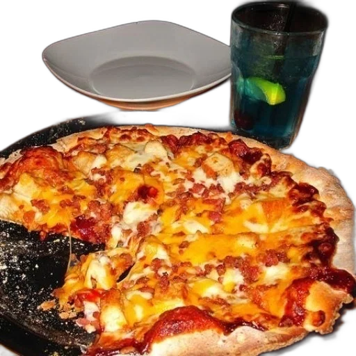 food, 3d render, photorealistic, pizza transparent PNG cut-out