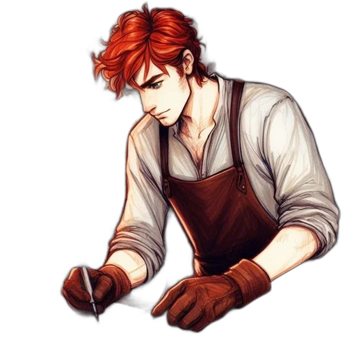 staff, comic book art, fantasy art, concept art transparent PNG cut-out