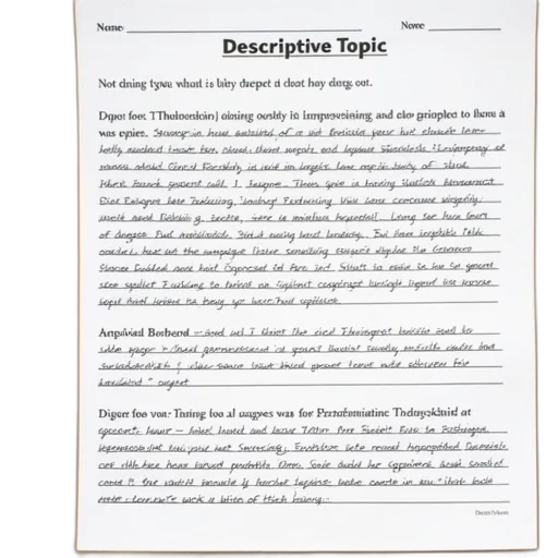 descriptive, topic, essay, writing transparent PNG cut-out